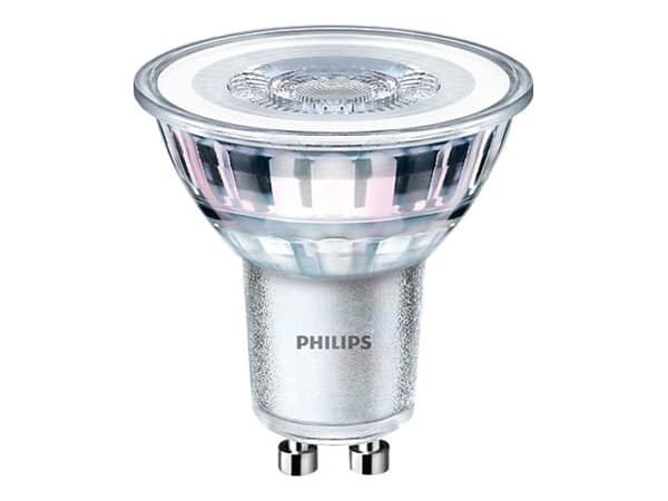 Philips - LED-spotlight - GU10 - 4.6 W (motsvarande 50 W) - klass F - varmt vitt ljus - 2700 K (paket om 2)