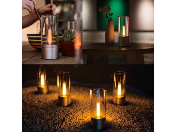 Yeelight Candela - Dekorationslampe - 5 W - 1800 K - sylinteri - sylinteri