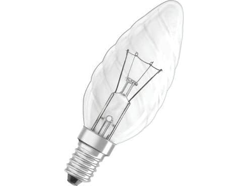 OSRAM CLASSIC BW - Glødelyspære - form: dreid stearinlys - klar finish - E27 / B22d - 11 W - klasse G - 2700 K