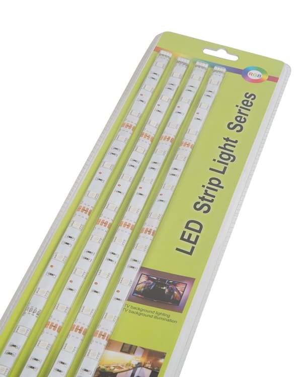 Set av 4 LED-slingor Flerfärgad 16 Färger Fjärrkontroll 60 cm KALADAN