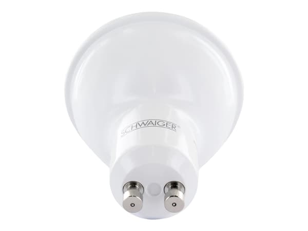 Schwaiger - LED-spotlight - GU10 - 6 W (motsvarande 50 W) - klass G - RGBW-lampa - 1800-6500 K - vit