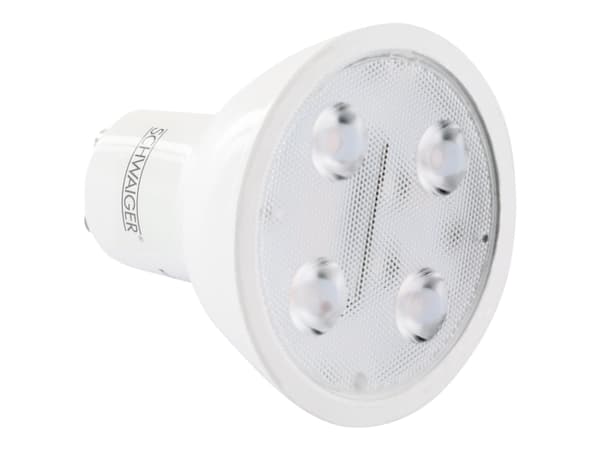 Schwaiger - LED-spotlight - GU10 - 6 W (motsvarande 50 W) - klass G - RGBW-lampa - 1800-6500 K - vit