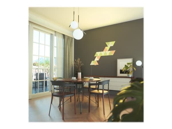 Nanoleaf NL47-0002TW-9PK, Kolmio, Seinä, Valkoinen, RGB, AC, 9 kpl Valkoinen