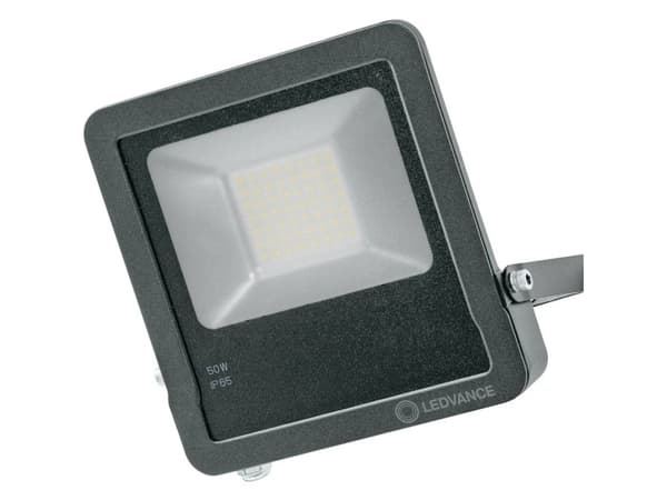 LEDVANCE 474666, Sort, IP65, Aluminium, Glass, I, CE / EAC / REACH / RoHS, 50 W