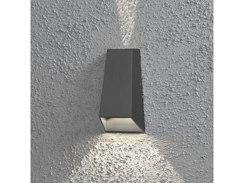 Konstsmide 7911-370, 2 lampor, 3000 K, IP54, Antracit, Grå