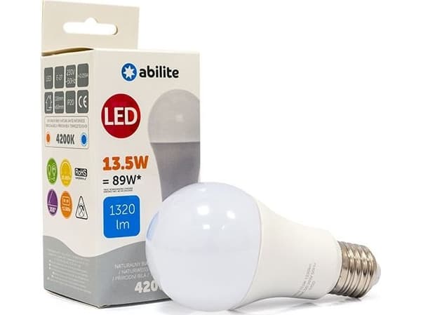 Abilite LED ABILITE CLASSIC B.NEUTRAL E27 13.5W/230V 1320LM A60 lamppu
