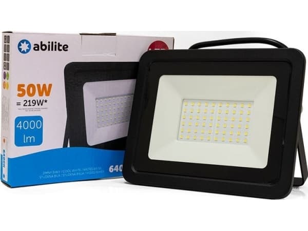 ABILITE LED-strålkastare IP65 COLD 50W/230V BLACK CABINET