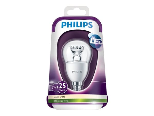 Philips LED Illum/krone 8718291743439, 3 W, 25 W, E14, 250 lm, 15000 timer, Varm hvit