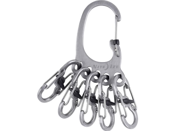 NITE Ize nyckelkarbinhake KLKBF-11-R6 BigFoot Locker KeyRack Stainless Steel 1 st