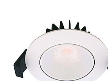 NORDTRONIC Velia Low Profile LED 5,5W 220-240V 3000K CRI>95 kipvinkel 30° IP44, Mat Hvid, Rund