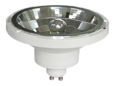 Leduro - LED-pære for søkelys - form: AR111 - GU10 - 14 W (ekvivalent 75 W) - klasse G - 3000 K - gjennomsiktig