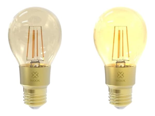 Woox R9078 - LED-filamentlyspære - E27 - 6 W (ekvivalent 60 W) - klasse F - ravgult lys - 2700 K