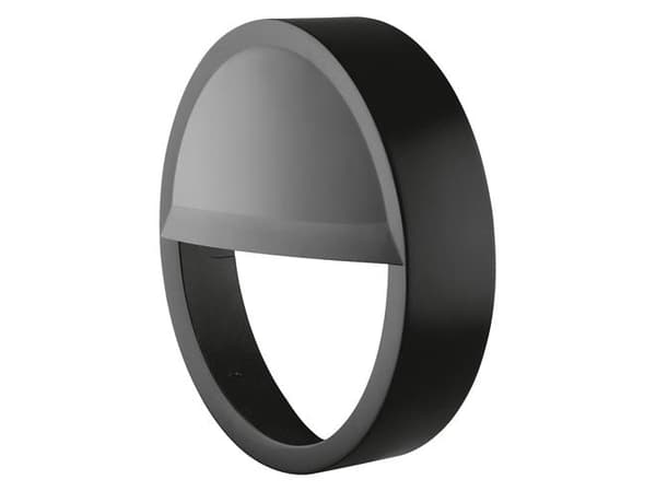 Væg-/Loftarmatur Surface Outdoor halvskærm 300 (15W) sort