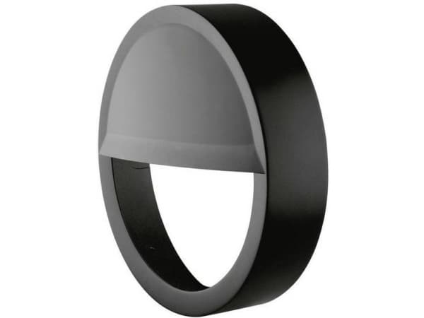 Væg-/Loftarmatur Surface Outdoor halvskærm 300 (15W) sort