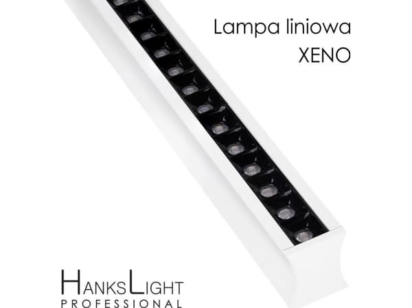 Lampa sufitowa HanksLight Lampa LED,HanksLight,liniowa,white, alu,zwiesz,1264mm,up21/down36W, AC230V,4000K