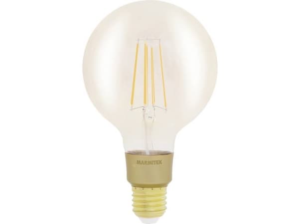 Marmitek Smart me Smart comfort Glow LI - LED-filamentlyspære - form: G95 - E27 - 6 W (ekvivalent 40 W) - klasse E - varmt hvitt lys - 2500 K