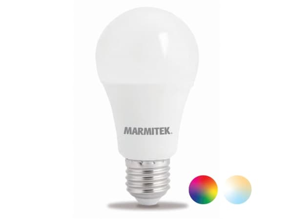 Marmitek Smart me Smart comfort Glow MO - LED-glödlampa - form: A60 - E27 - 9 W (motsvarande 60 W) - klass F - RGB/varmt till kallt vitt ljus - 2700-