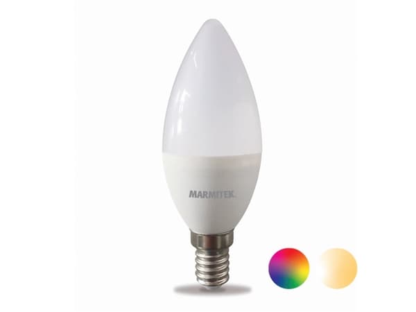 Marmitek Smart me Smart comfort Glow SO - LED-glödlampa - form: C31 - E14 - 4.5 W (motsvarande 35 W) - klass F - RGB/varmt vitt ljus - 2700 K