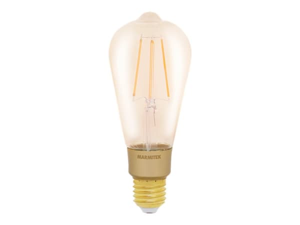 Marmitek Smart me Smart comfort Glow XLI - LED-glödlampa med filament - form: ST64 - E27 - 6 W (motsvarande 40 W) - klass E - varmt vitt ljus - 2500