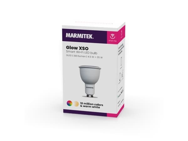 Marmitek Glow XSO, Älylamppu, Valkoinen, Wi-Fi, LED, GU10, Multi, Lämmin valkoinen