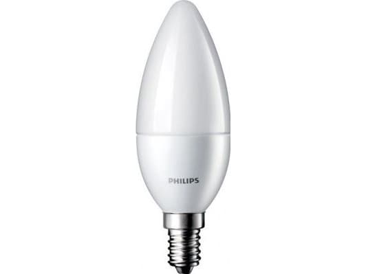 Philips CorePro LEDcandle - LED-glödlampa - form: B35 - glaserad finish - E14 - 5.5 W (motsvarande 40 W) - klass A+ - varmt vitt ljus - 2700 K