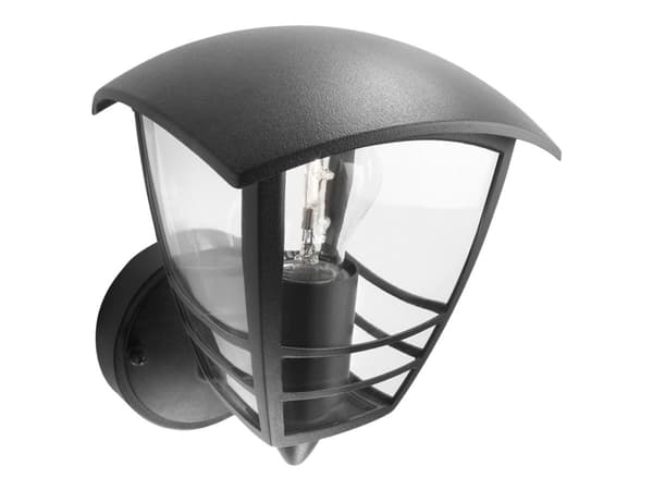 Philips myGarden Creek - Vegglampe - 1 plugg - E27 - lanterne - svart Sort