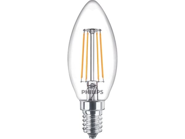 Philips Kynttilälamppu ja Lustre, 4 W, 40 W, E14, 470 lm, 15000 h, Lämmin valkoinen