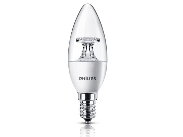 Philips CorePro LED ND 4-25W E14 827 B35 CL, 25 W, 25 W, E14, 250 lm, 15000 timer, Varm hvit