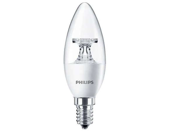 Philips CorePro LED ND 4-25W E14 827 B35 CL, 25 W, 25 W, E14, 250 lm, 15000 timer, Varm hvit