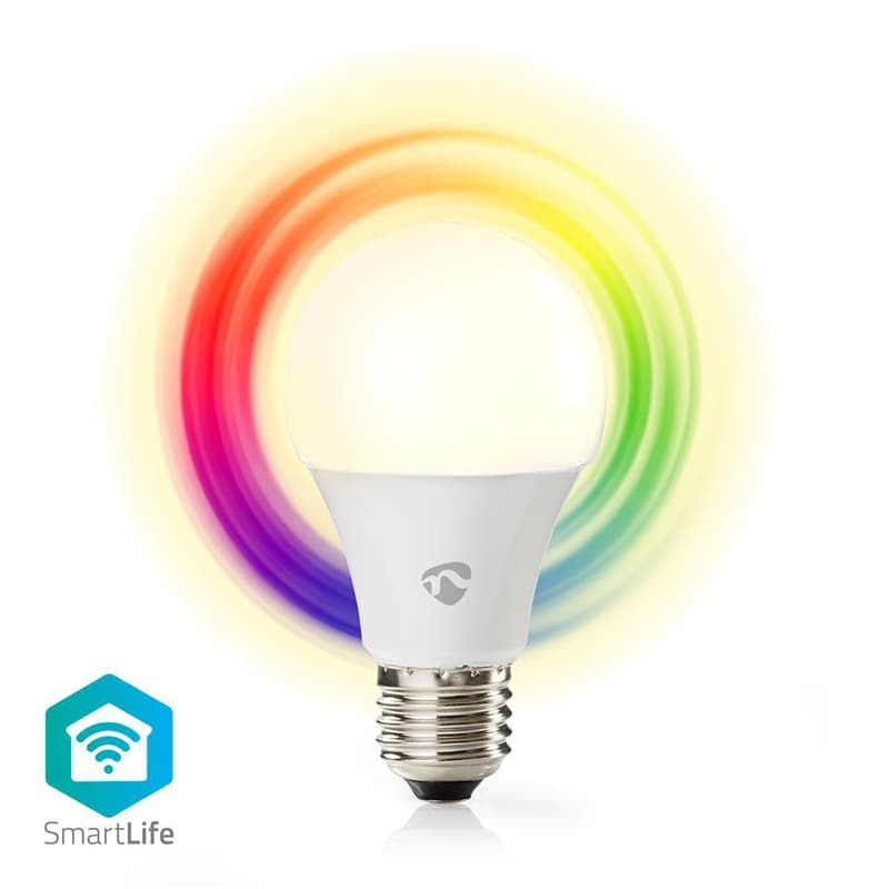 WiFi Smart LED-lampa | Fullfärg och varmvitt | E27