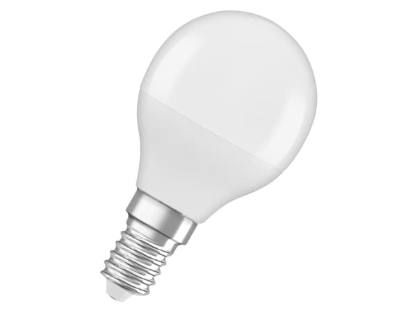 OSRAM STAR CLASSIC P - LED-glödlampa - form: P45 - glaserad finish - E14 - 5.5 W (motsvarande 40 W) - klass F - varmt vitt ljus - 2700 K
