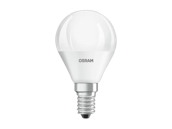 OSRAM STAR CLASSIC P - LED-glödlampa - form: P45 - glaserad finish - E14 - 5.5 W (motsvarande 40 W) - klass F - varmt vitt ljus - 2700 K