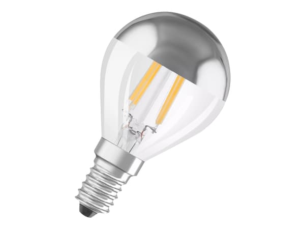 OSRAM LED STAR - LED-glödlampa med filament - form: P45 - klar finish - E14 - 4 W (motsvarande 31 W) - klass F - varmt vitt ljus - 2700 K