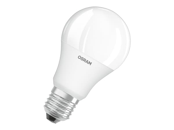 OSRAM STAR - LED-glödlampa - form: A60 - glaserad finish - E27 - 9.7 W (motsvarande 60 W) - klass G - varmt vitt ljus - 2700 K