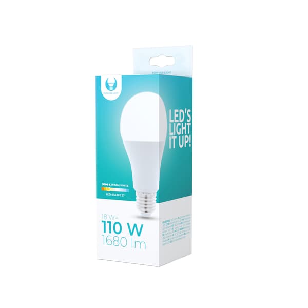 LED-Lampa E27 A65 18W 230V 3000K 1680lm