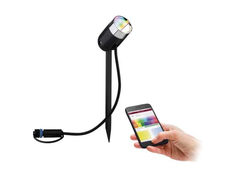 Paulmann 942.83, Markbelysning utomhus, Antracit, Plast, IP44, III, Glödlampan/-lamporna kan inte bytas ut