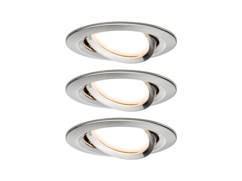 Paulmann Nova Plus, Smart spotlight, Borstat stål, ZigBee, LED, Varmvitt, 2700 K