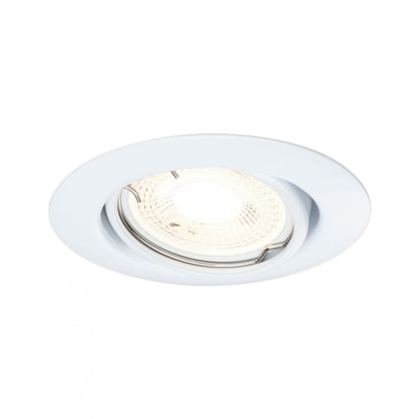 Paulmann Base Basic Set Swivelling, Nedtryckbar spotlight, GU10, 10 W, 230 V, Vit