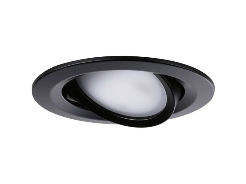 Paulmann 94472, Nedtryckbar spotlight, 1 lampor, LED, 2700 K, 470 LM, Svart