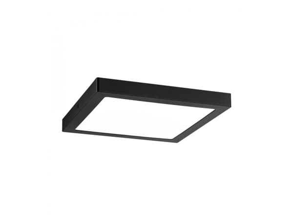 Paulmann Abia, firkant, Tak, Overflatemontert, Sort, Plast, IP20