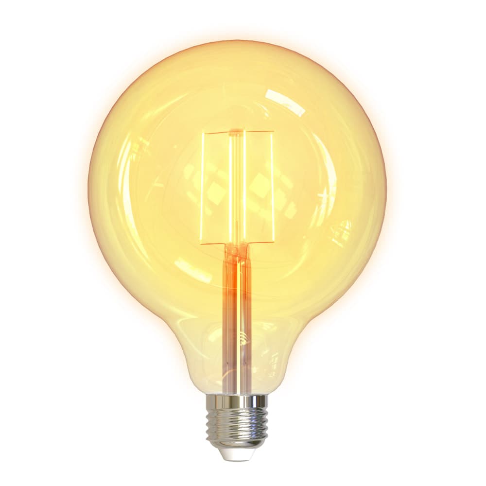 DELTACO LED-pære Filament E27, WiFI, 5.5W G125