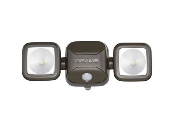 Mr. Beams MB 3000 MB3000-BRN-01-01 LED-udendørslyskaster med bevægelsessensor Koldhvid