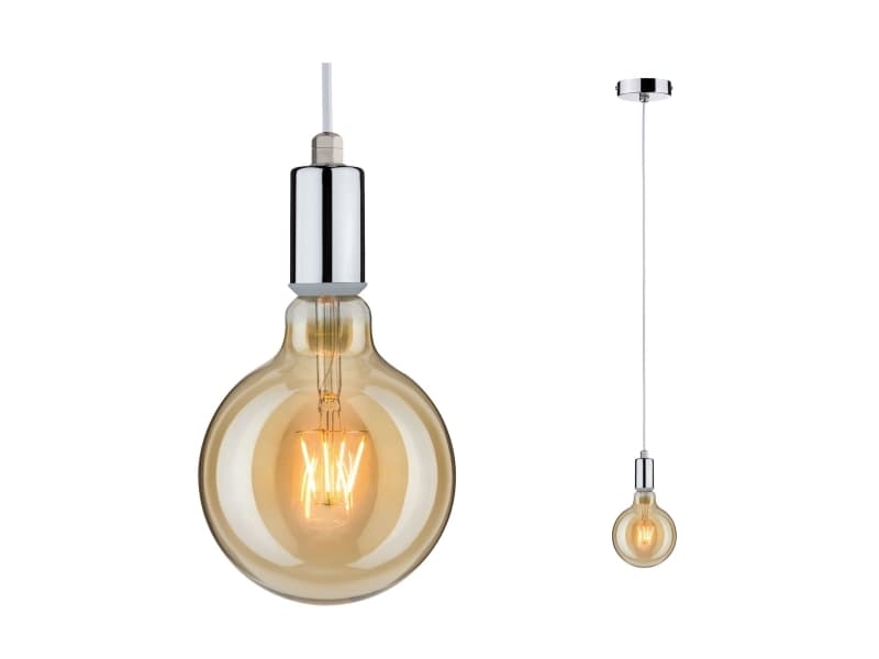 Paulmann Pendant, Flexibelt fäste, Krom, Krom, Metall, IP44, II