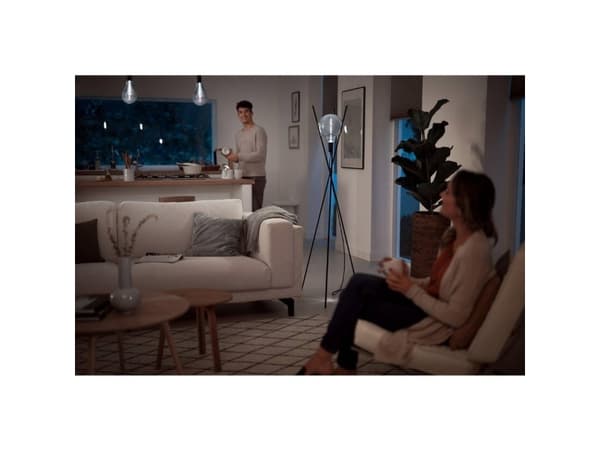 Philips Deco - LED-lyspære - form: A160 - E27 - 6.5 W (ekvivalent 25 W) - klasse A - kjølilg hvitt lys - 4000 K - røkfarget