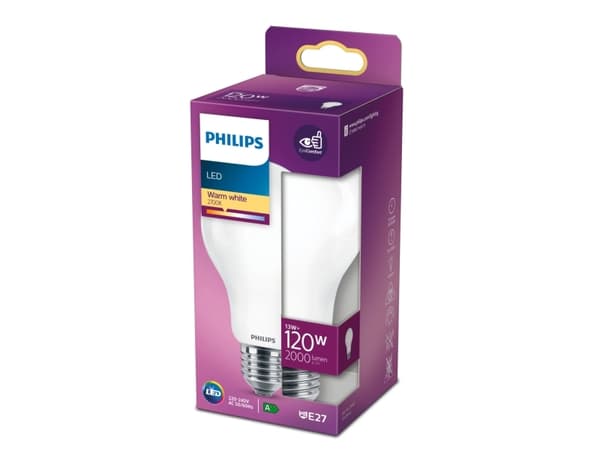 Philips Lamppu, 13 W, 120 W, E27, 2000 lm, 15000 h, Lämmin valkoinen
