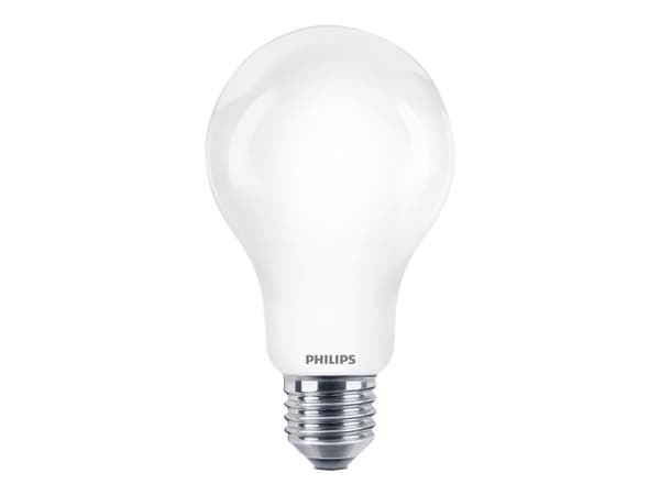 Philips - LED-glödlampa med filament - form: A67 - glaserad finish - E27 - 17.5 W (motsvarande 150 W) - klass A++ - varmt vitt ljus - 2700 K