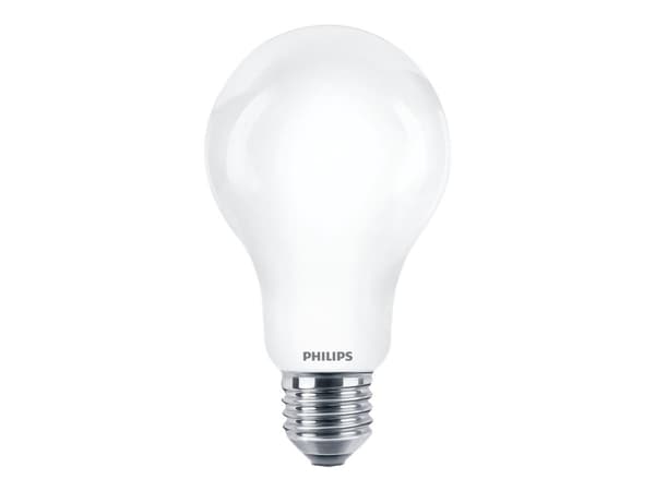 Philips - LED-glödlampa med filament - form: A67 - glaserad finish - E27 - 17.5 W (motsvarande 150 W) - klass A++ - varmt vitt ljus - 2700 K