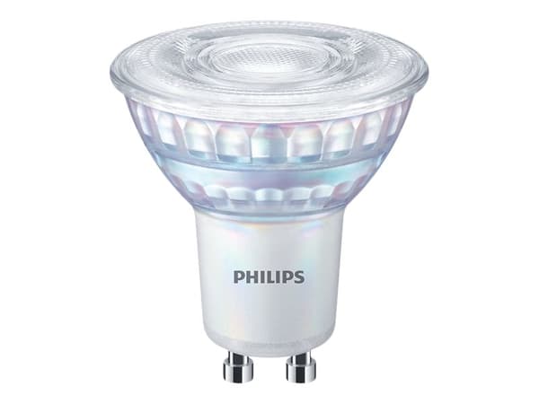 Philips - LED-spotlight - GU10 - 3.8 W (motsvarande 50 W) - klass F - varmt ljus - 2200-2700 K