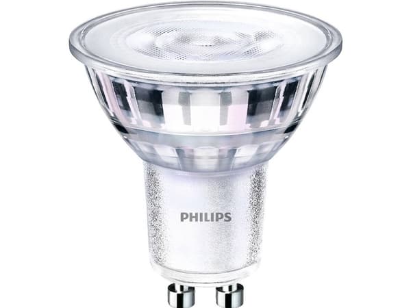 Philips - LED-spotlight - GU10 - 3.8 W (motsvarande 50 W) - klass F - varmt ljus - 2200-2700 K