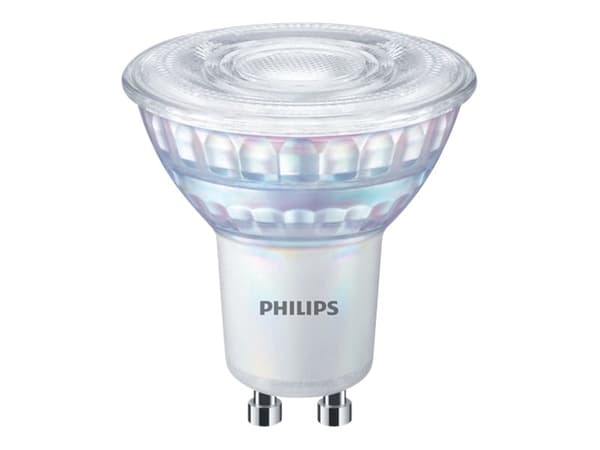Philips - LED-spotlight - GU10 - 3.8 W (motsvarande 50 W) - klass F - varmt ljus - 2200-2700 K